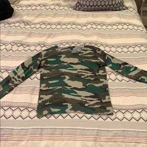 Cute cotton camo sweater